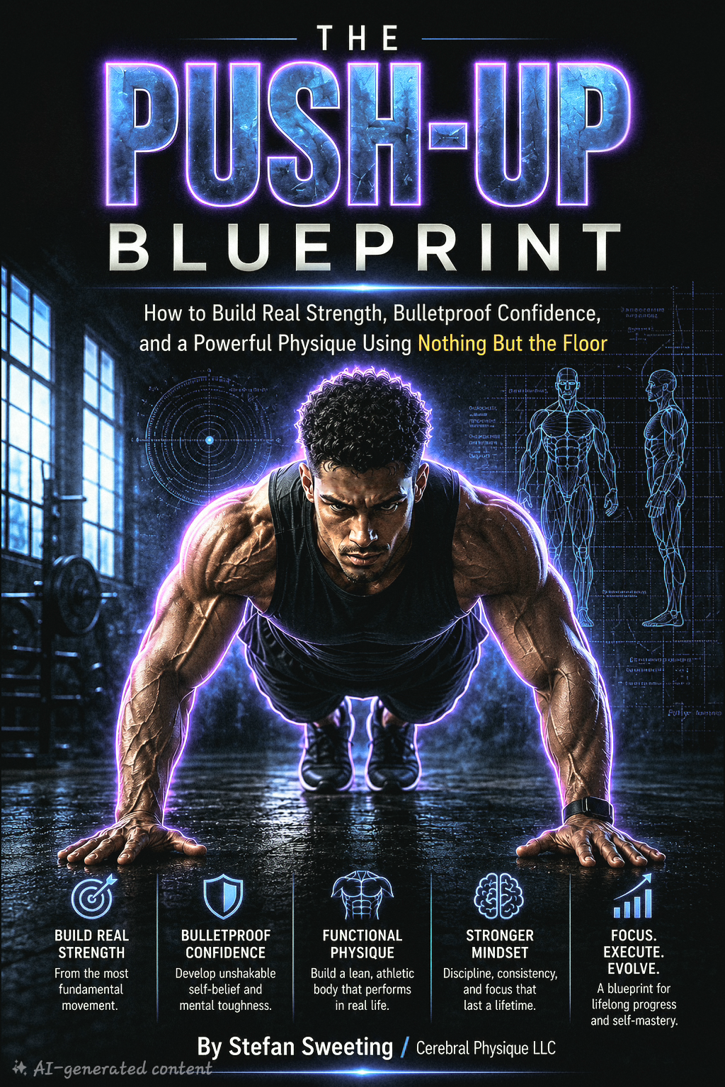 The Push-Up Blueprint book cover by Stefan Sweeting / Cerebral Physique LLC: How to Build Real Strength, Bulletproof Confidence, and a Powerful Physique Using Nothing But the Floor